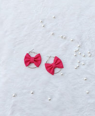 Bow Earring - Pink