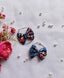 Bow Earring - Night Garden