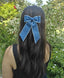 Denim Lace Bow