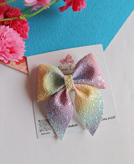 Shady Pink Glitter Pigtail