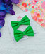 Vibrant Green Bow Duo - Fashionable & Elegant Hair Set