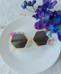 Personalized Hexagon Girls Sunglasses | (1-11 Years)