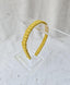 Bohemian Yellow Macrame Headband | Artisan Crafted Style