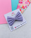 Solid Lilac Medium Hair Bow