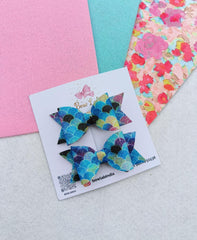 Mermaid Little Glitter Bow (pack of 2)