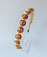 Moti Mandala Kundan Hairband