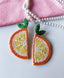 Orange Slice Earring