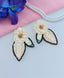 Peachy Flower Petal Earring