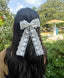 Moon White Lace Bow