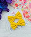 Vibrant Yellow Bow Set - Cheerful & Versatile Hair Accessory