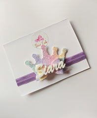 Custom Crown Name Headband