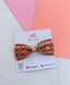 Red Festival Bow with Gold Accents