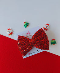 Snowflake Sparkle Bow