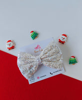 Snowflake Sparkle Bow