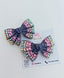Crystal Charm Jeweled Bow - Purple