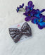 Grey Sequin Bow