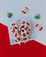 Christmas Flair Pigtail Bow