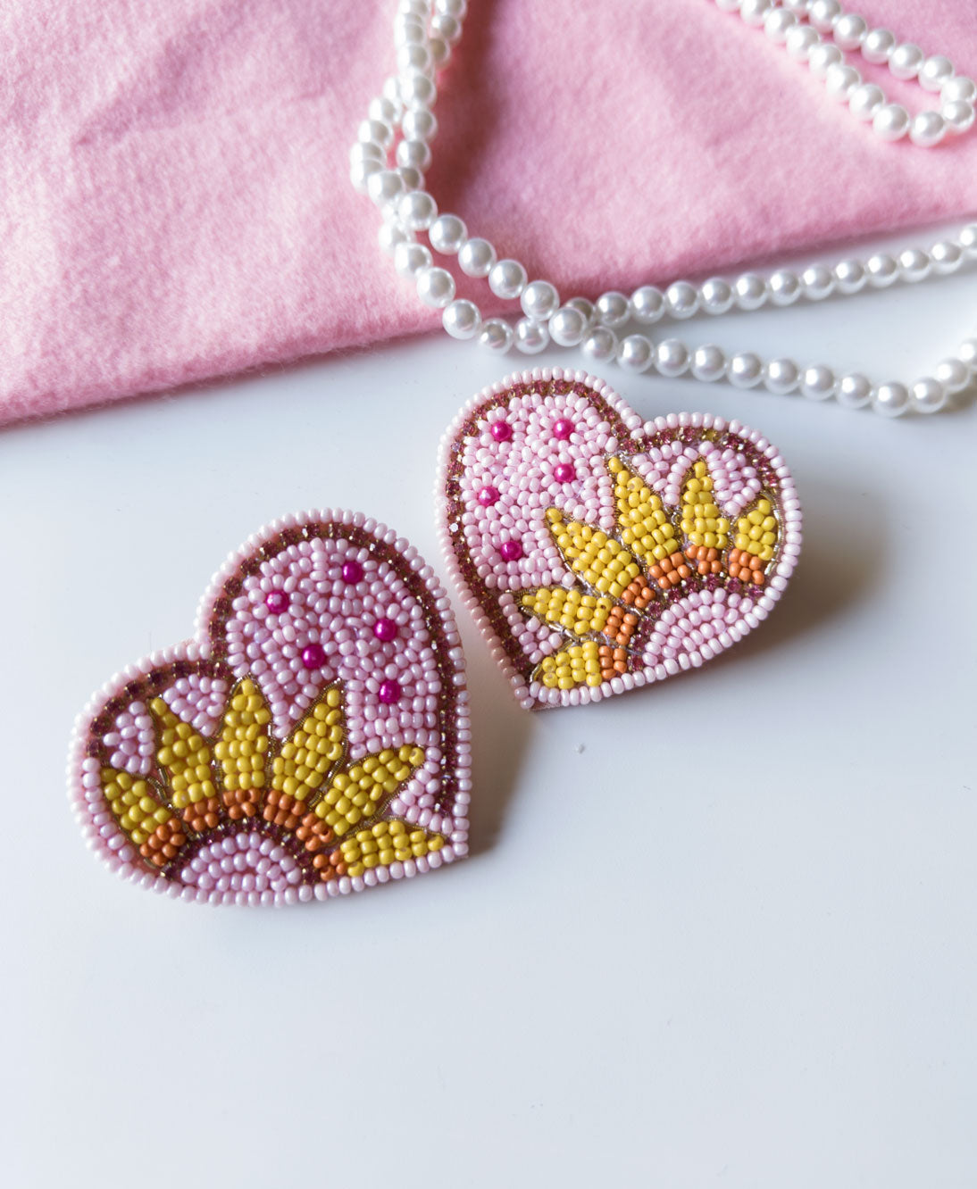 BabyPink Heart Earrings