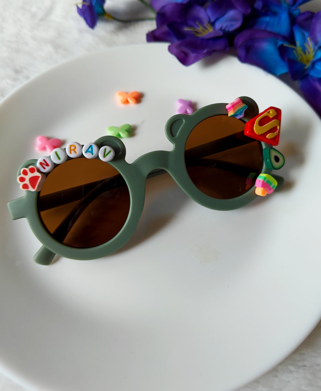 Teddy Custom Name Sunglasses for Boys