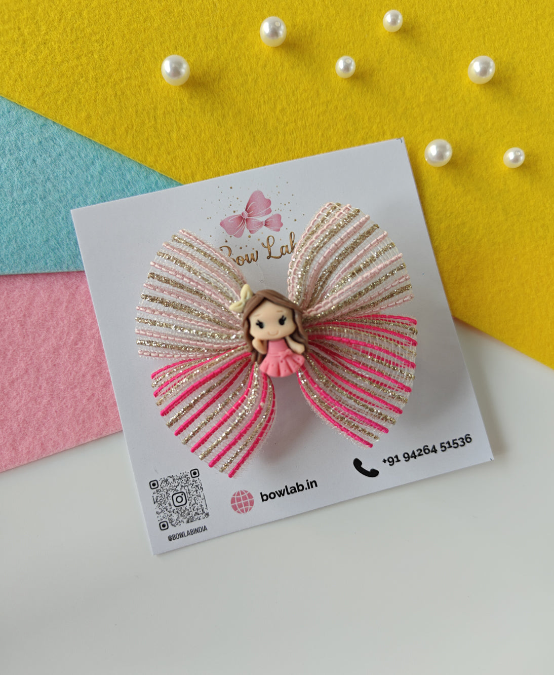 Pink Doll Hair Bow 🎀