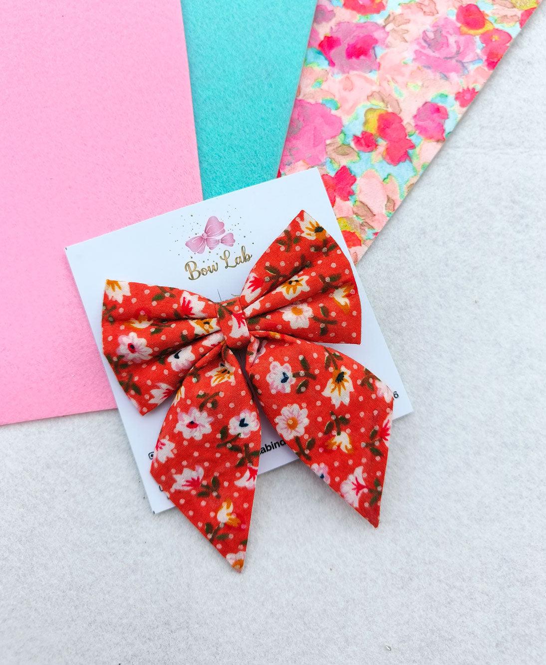 Orange Passion Fabric Pigtail