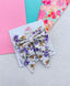 Lilac Flower Fabric Pigtail