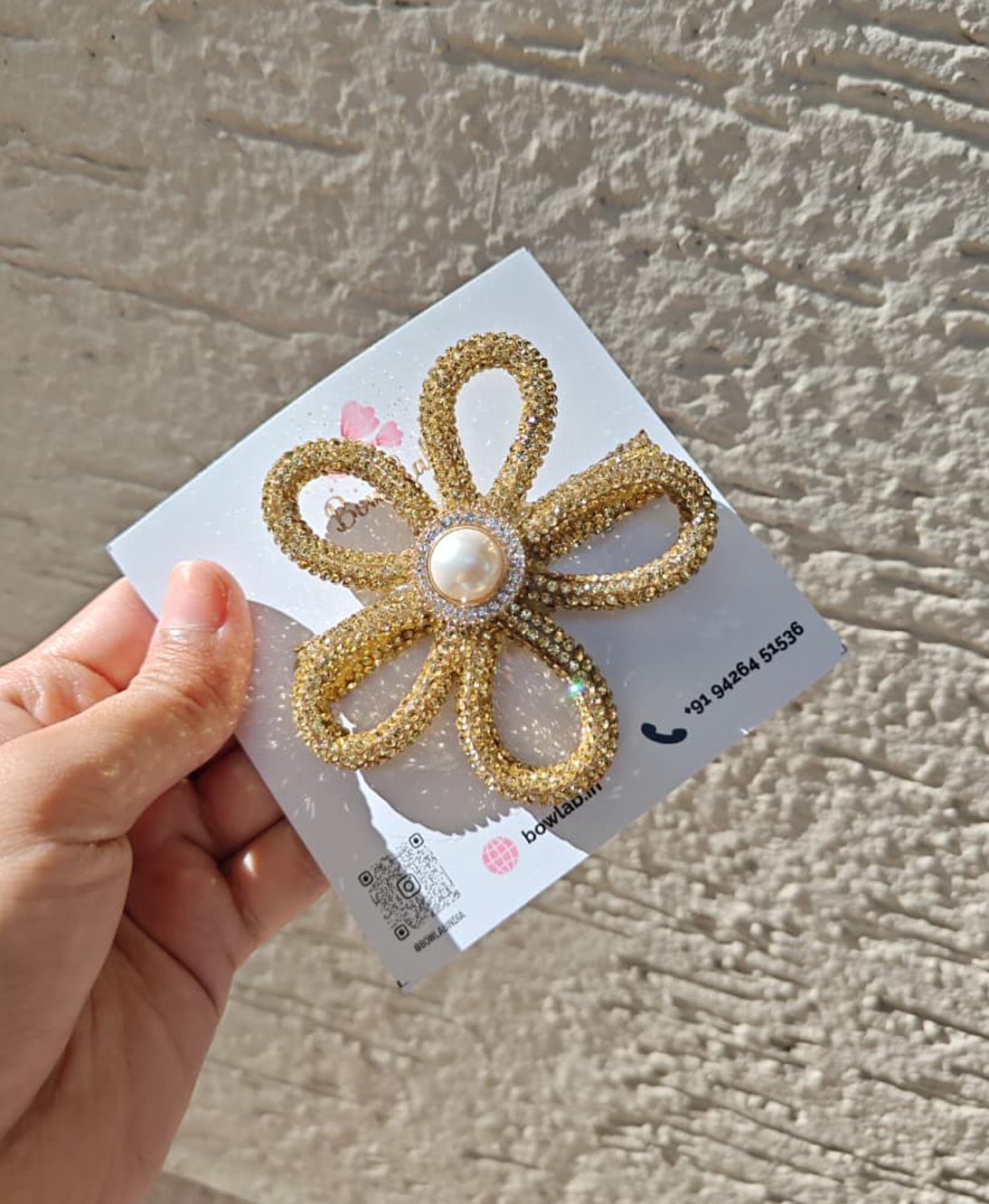 Glam Petal Clip - Gold Main image