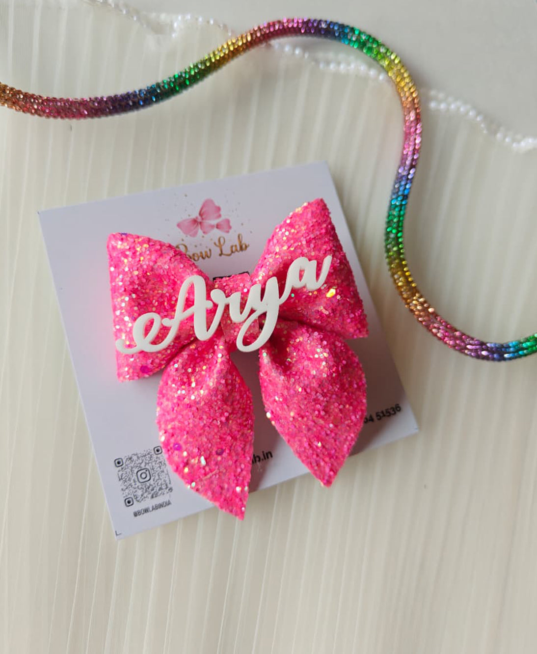 Glitter Name Pigtail Main image