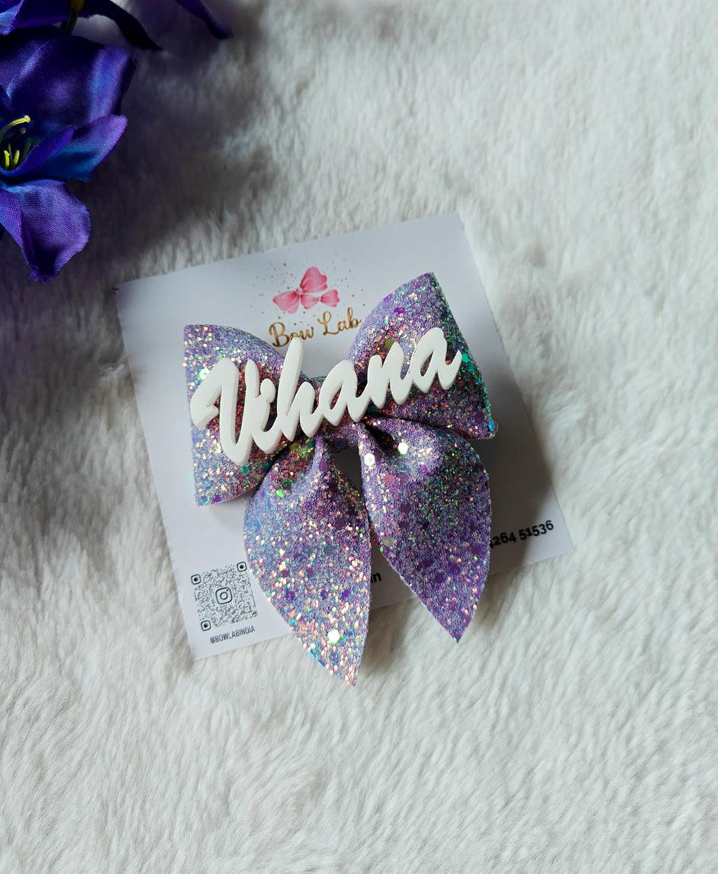 Glitter Name Pigtail