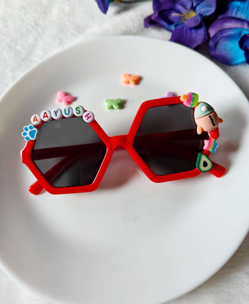 Personalized Hexagon Boys Sunglasses | (1-11 Years)