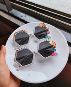 Personalized Hexagon Girls Sunglasses | (1-11 Years)