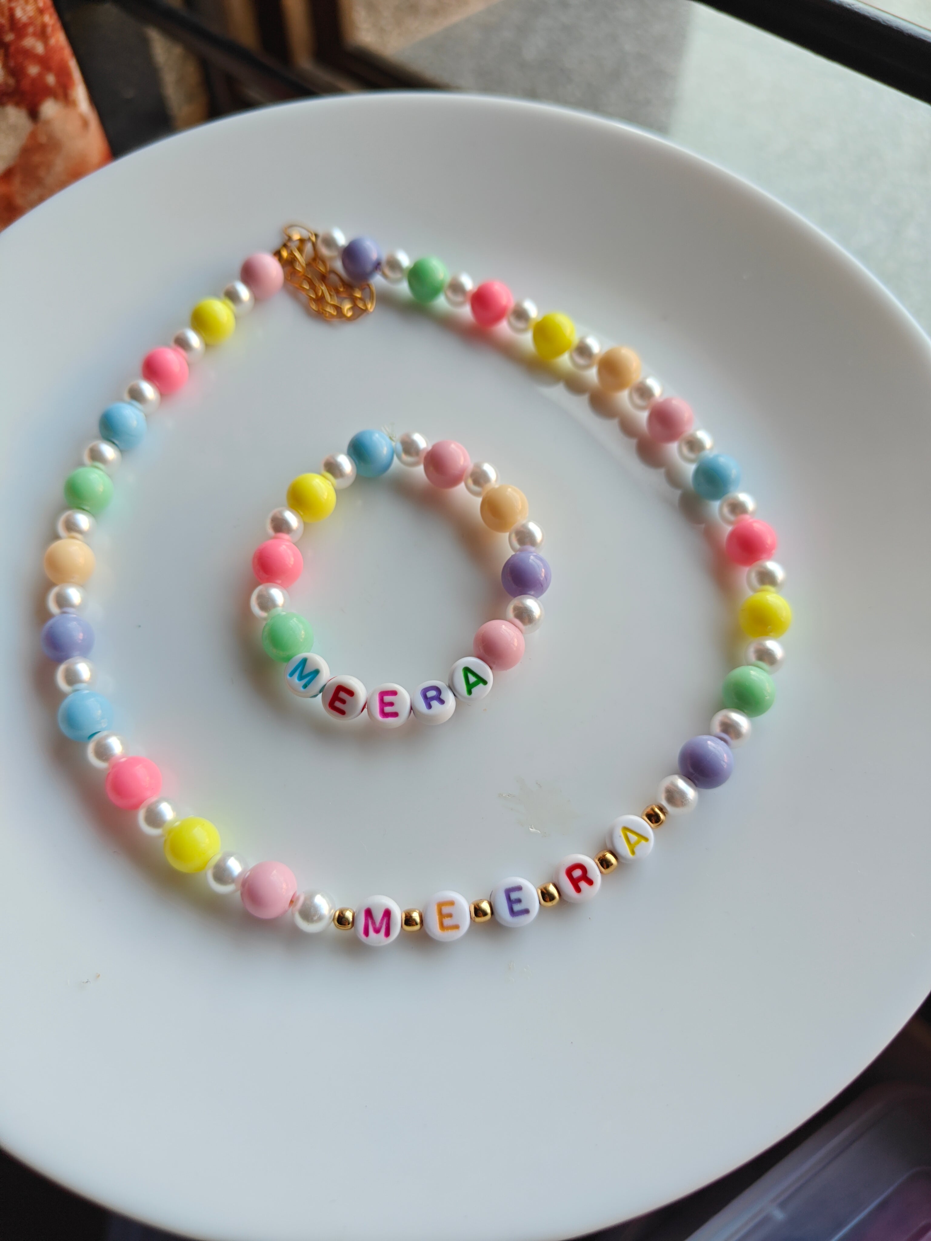 Custom Name Necklace & Bracelet Combo Main image