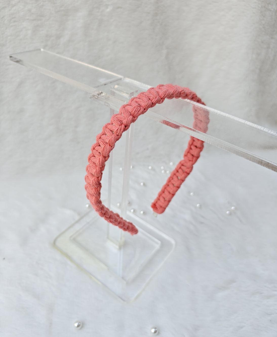 Peachy Keen Boho Headband | Handcrafted Macrame Elegance Main image