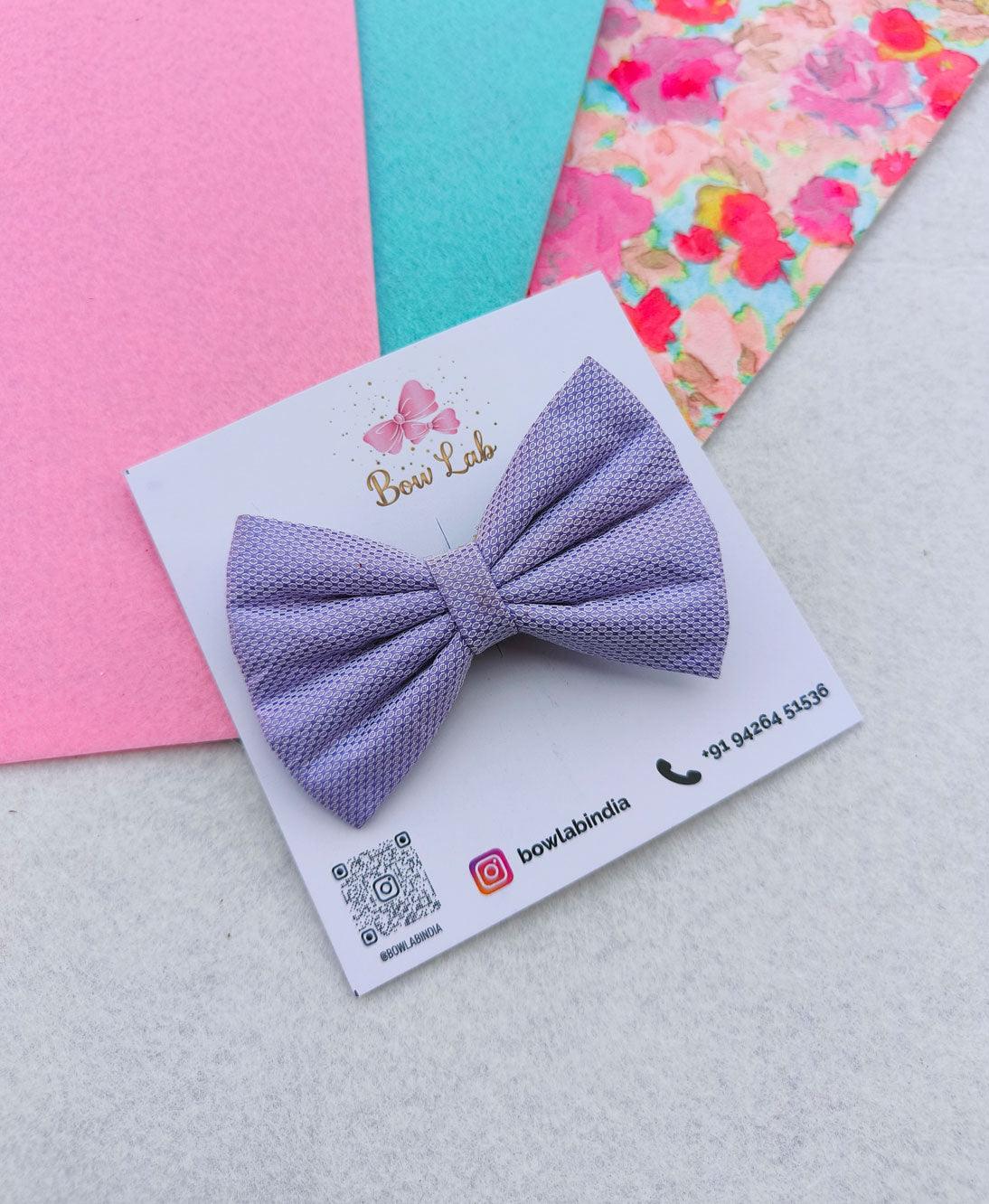 Solid Lilac Medium Hair Bow Main image