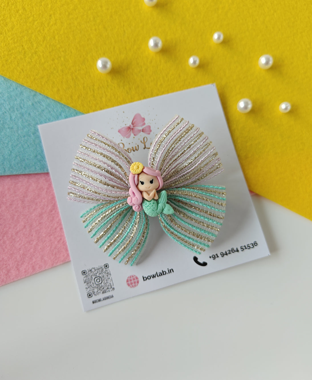 Mini Mermaid Hair Bow 🎀 Main image