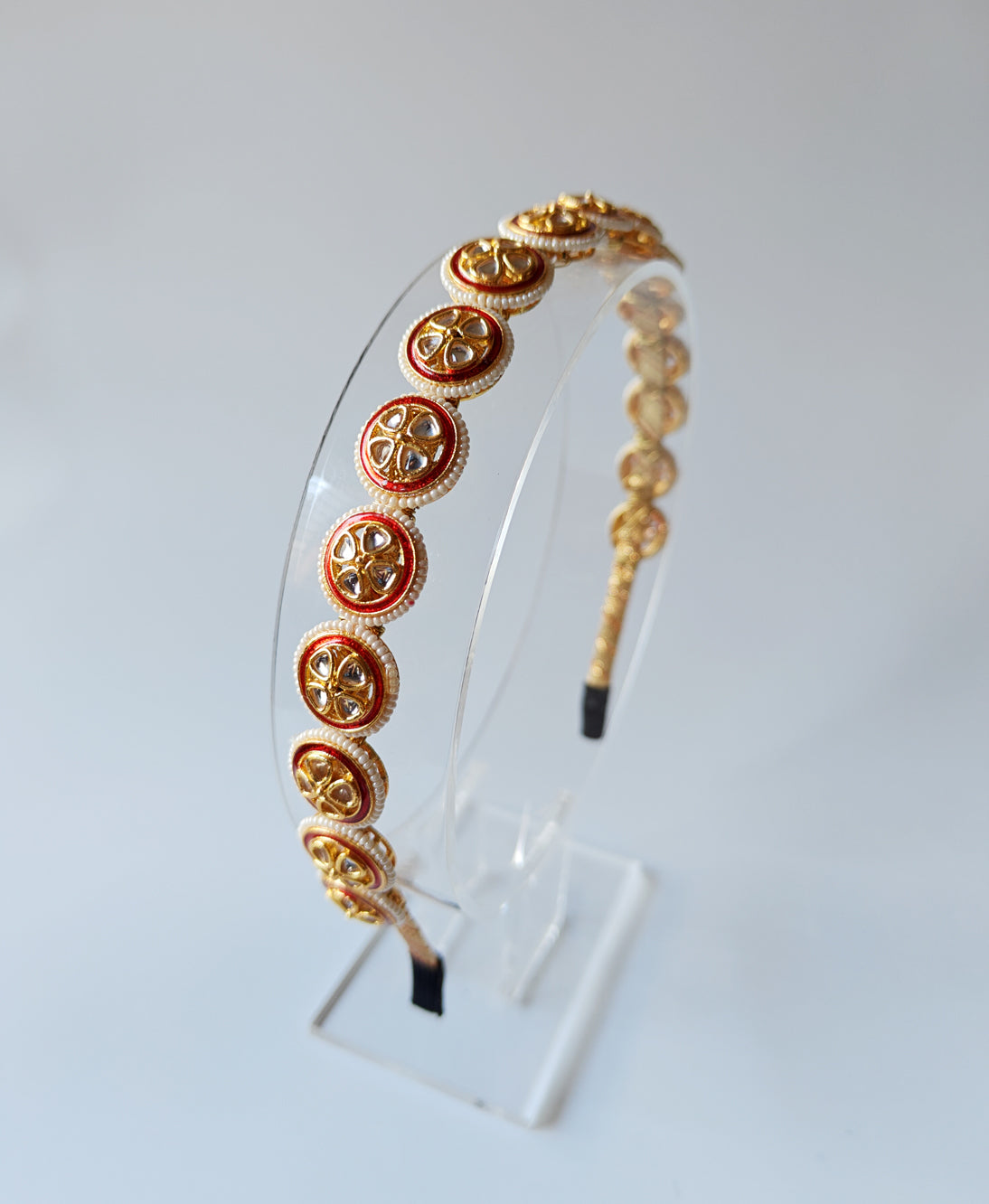 Moti Mandala Kundan Hairband