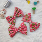 Olive - Peach 4 inch Bow