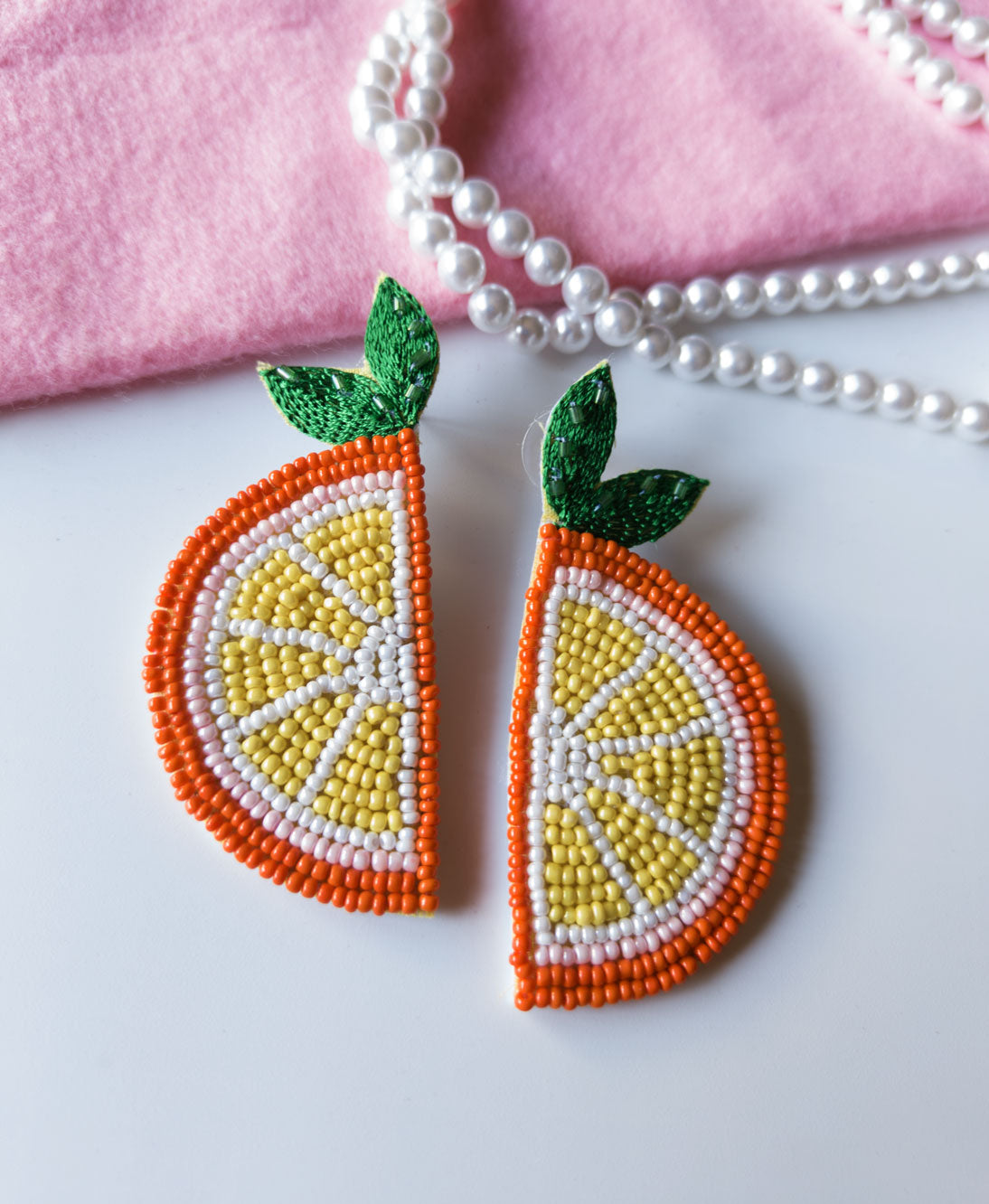 Orange Slice Earring