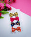 Patterned Mini Bows Set of 4