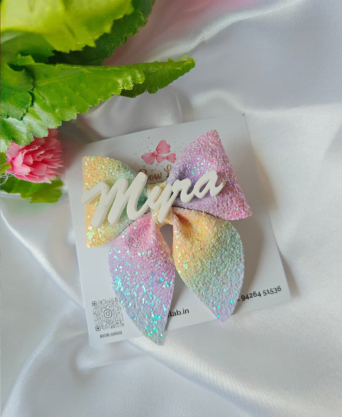 Glitter Name Pigtail Secondary image