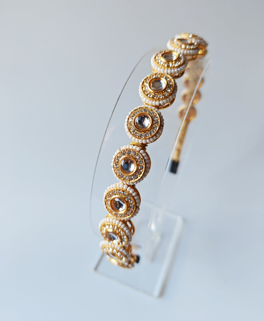 Rajwada Kundan Hairband Secondary image