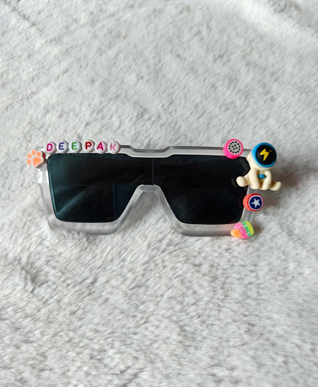 Rectangle Custom Name Sunglasses for Boys