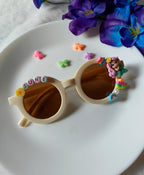 Matte Round Name Sunglass for Girls
