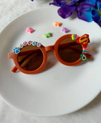 Matte Round Name Sunglass for Boys