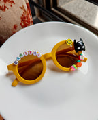 Matte Round Name Sunglass for Boys