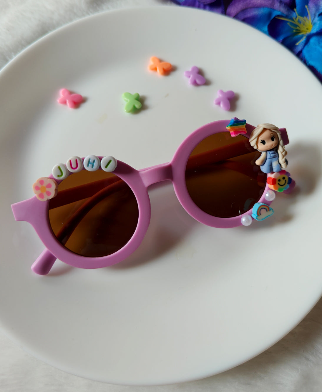 Matte Round Name Sunglass for Girls Main image