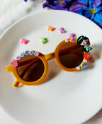 Matte Round Name Sunglass for Girls