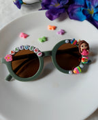 Matte Round Name Sunglass for Girls