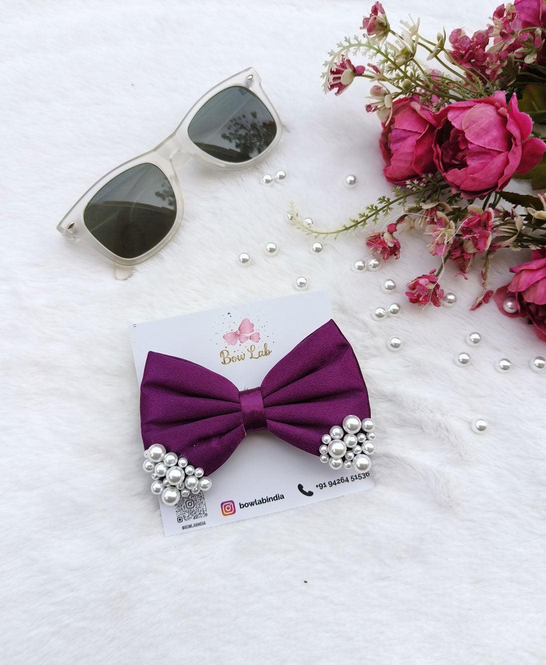Pear Bow Royal Pearl Bow - Web Purple β Bow Lab