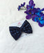 Blue Sequin Bow